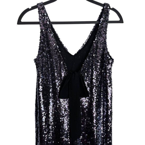 Sunday In Brooklyn Whimsigoth‎ Fairy Grunge Full Sequin Dress Bow Back Detail XS - Picture 9 of 15